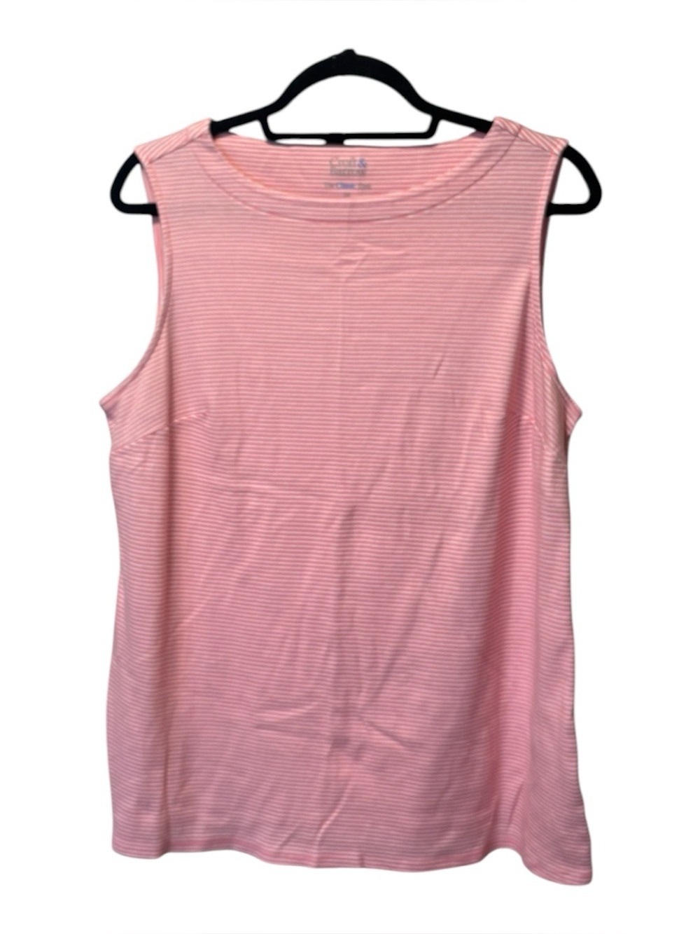 croft & barrow Pink Striped Sleeveless Tank